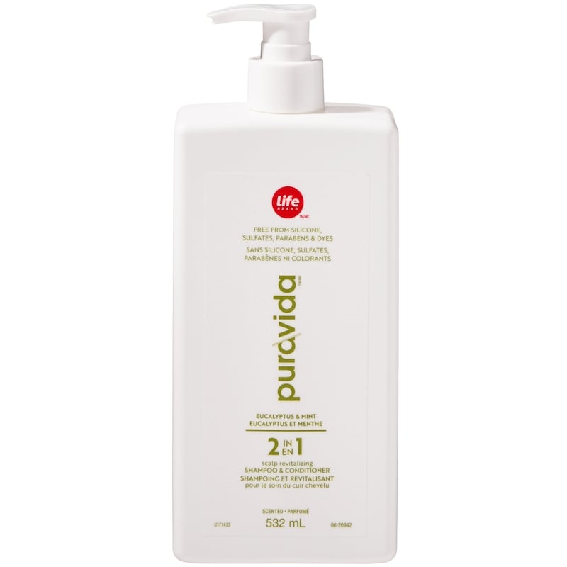 PuraVida 2-in-1 Shampoo & Conditioner, Eucalyptus & Mint 