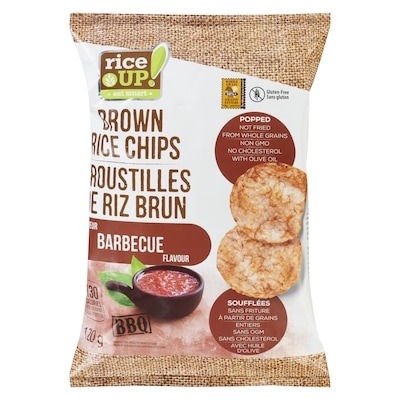 Croustilles de riz brun saveur barbecue 120 g, 4,16 $/100g