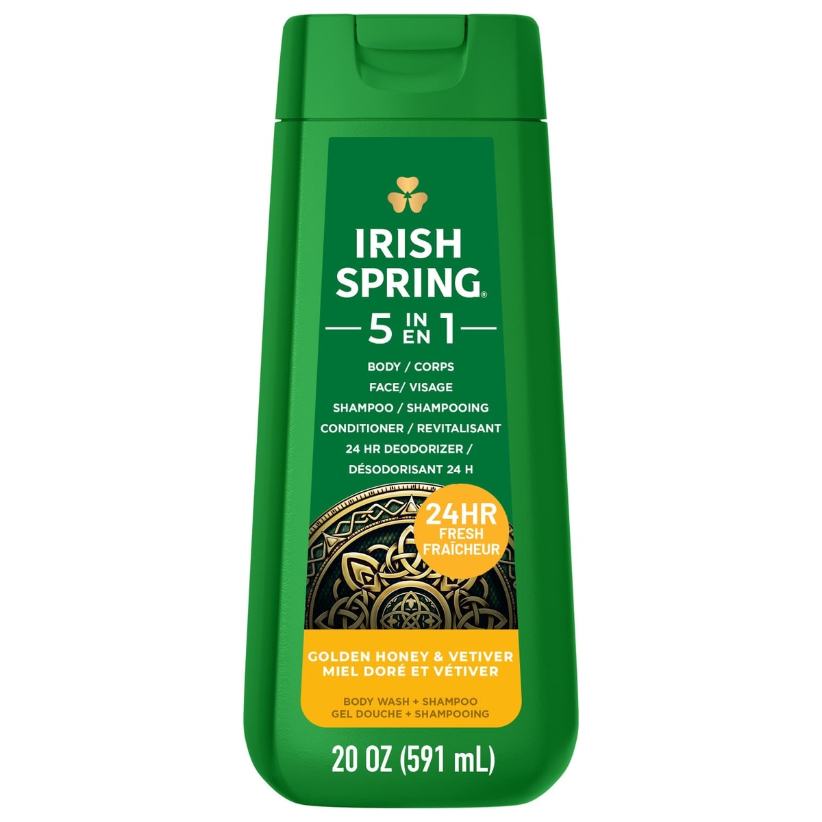 Irish Spring 5 in 1 Body Wash, Golden Honey & Vetiver Scent