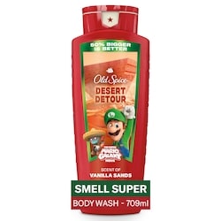 Old Spice Body Wash For Men, Desert Detour, Scent Of Vanilla Sands, X The Super Mario Galaxy Movie, 24/7 Shower Fresh 709 ml, $1.62/100ml