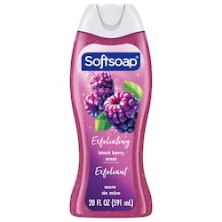Softsoap Exfoliating Scrub Body Wash, Blackberry Sugar Scent 591 ml, $1.18/100ml