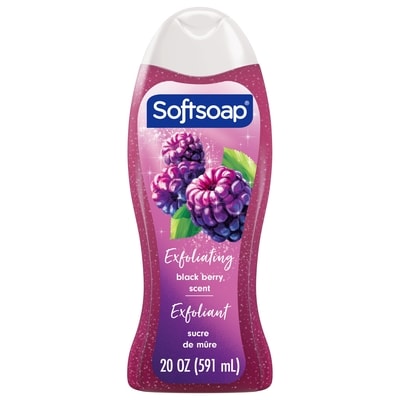 Softsoap Blackberry Sugar Exfoliating Scrub Body Wash 591 ml, $1.01/100ml