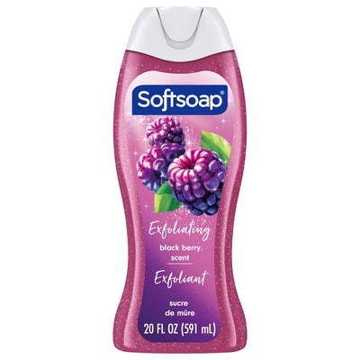 Softsoap Gel douche exfoliant Mûre sucrée 591 ml, 1,01 $/100ml