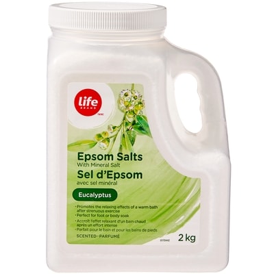 Life Brand Eucalyptus Scented Epsom Salts with Mineral Salt 2000 g, $0.47/100g