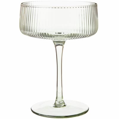 President's Choice Ribbed Coupe Glass 1 ea, $8.00/1ea