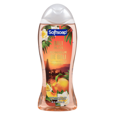 Softsoap Gel douche hydratant, Bonheur de Bali pêche et gardénia 591 ml, 1,01 $/100ml