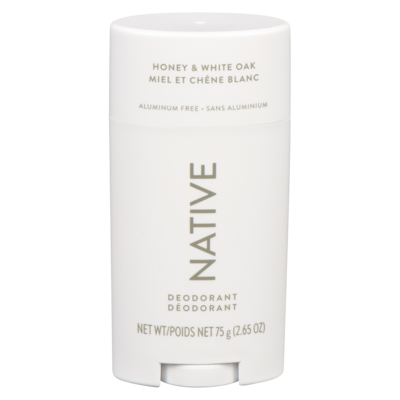 Native Deodorant Stick, Honey & White Oak 75 g, $25.32/100g