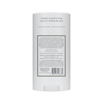 Déodorant, parfum de miel et chêne blanc