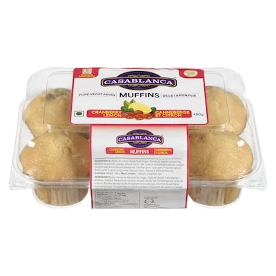 Casablanca Muffins Cranberry Lemon 480 g, $1.25/100g