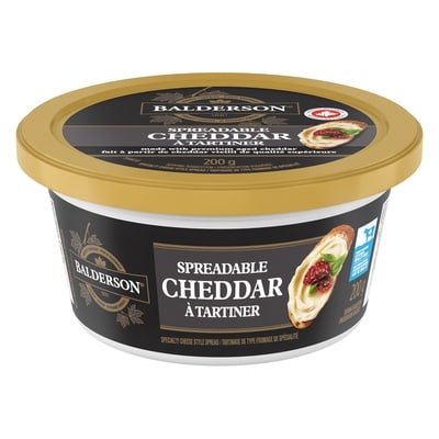 Balderson Spreadable Cheddar Cheese 200 g, $3.25/100g