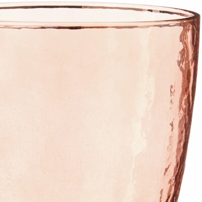 Textured Amber Wine Glass