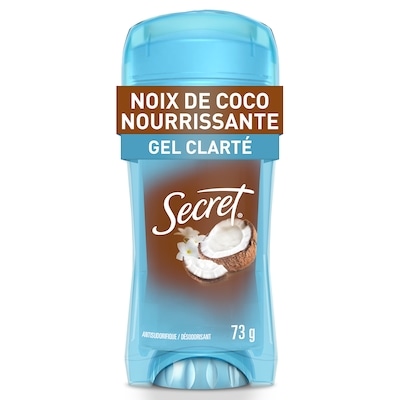 Secret Antisudorifique et désodorisant pour femmes gel clarté Fraîcheur, parfum Noix de coco 73 g, 13,00 $/100g
