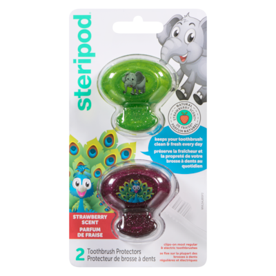 Steripod Protecteur de brosse à dents parfum de fraise 2 ea, 4,40 $/1ch
