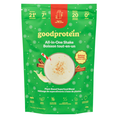 GOOD PROTEIN Shake tout-en-un lait de poule 440 g, 8,41 $/100g