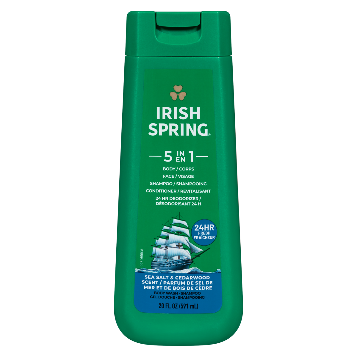 Irish Spring 5-in-1 Body Wash, Sea Salt and Cedarwood