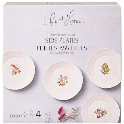 Life at Home Harvest Heirloom Side Plates 4 Piece Set 1 ea, $24.00/1ea