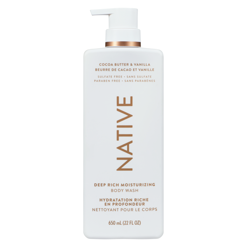 Native Deep Rich Moisturizing Body Wash, Cocoa Butter & Vanilla