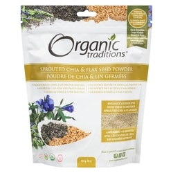 Organic Traditions Sprouted Chia & Flex Seed Powder 454 g, $5.17/100g