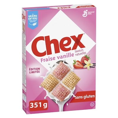 Chex Fraise vanille 351 g, 0,57 $/100g