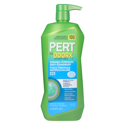 Pert Shampoo + Conditioner Original Strength Anti-Dandruff 1 l, $0.95/100ml