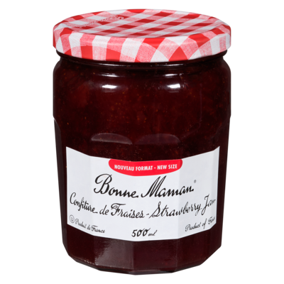 Bonne Maman Confiture de fraises 500 ml, 2,40 $/100ml