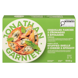 Jonathan Garnier Coquilles farcies 3 fromages et épinards 908 g, 1,65 $/100g