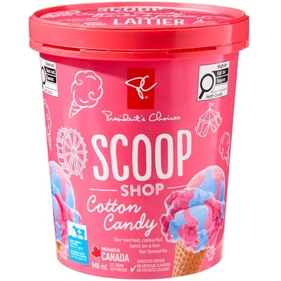 President's Choice Scoop Shop Cotton Candy Ice Cream 946 ml, $0.53/100ml