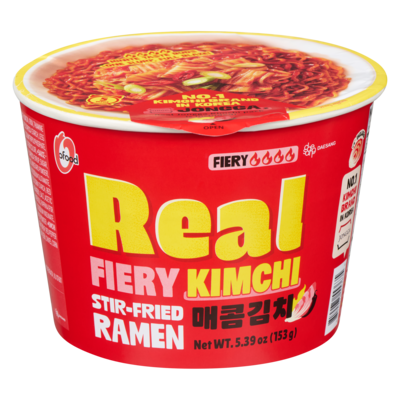 O Food Fiery Kimchi Stir-Fried Ramen Noodle Bowl 153x153.0 g, $1.82/100g