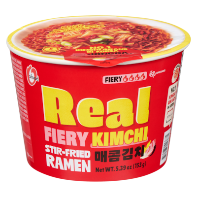 O Food Bol de nouilles ramen sautées au kimchi épicé 153x153.0 g, 1,95 $/100g
