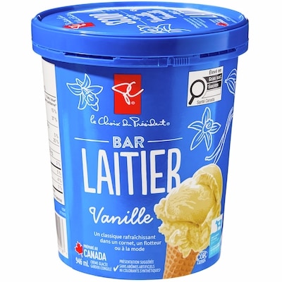 Crème glacée Bar laitier, vanille