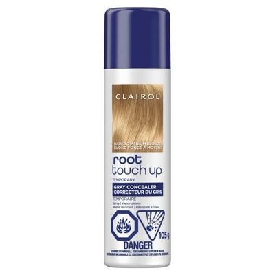 Clairol Root touch up, correcteur du gris et des repousses – vaporisateur temporaire blond foncé à moyen 1 ea, 15,99 $/1ch