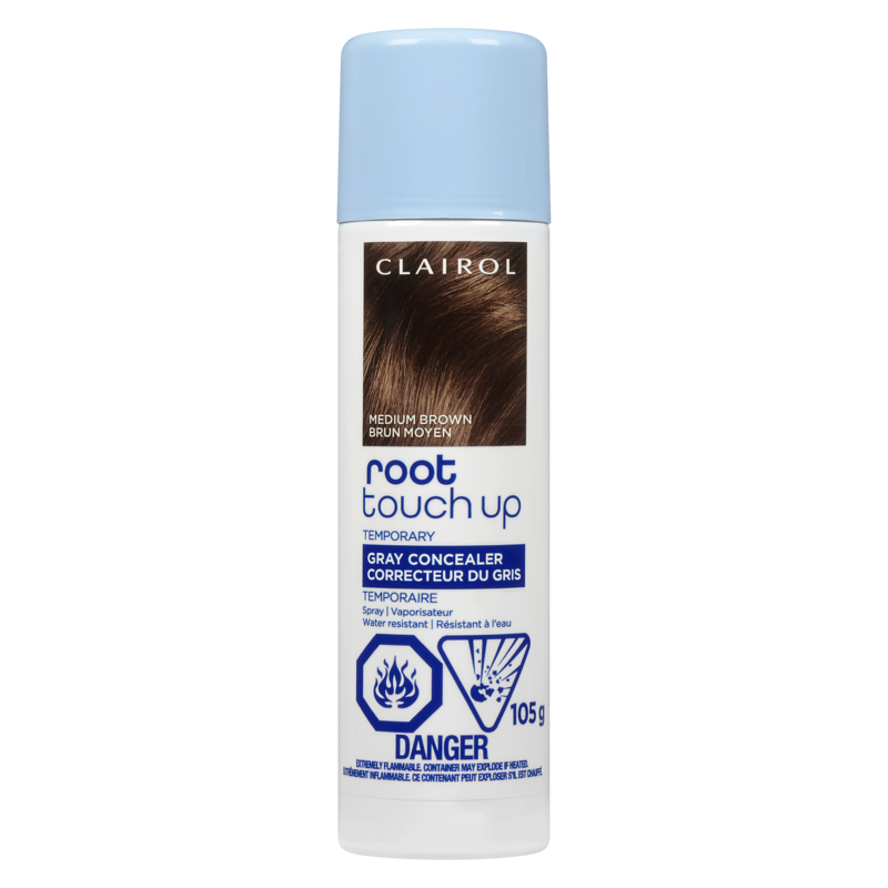 Root Touch Up Gray & Root Concealer Temporary Spray Medium Brown