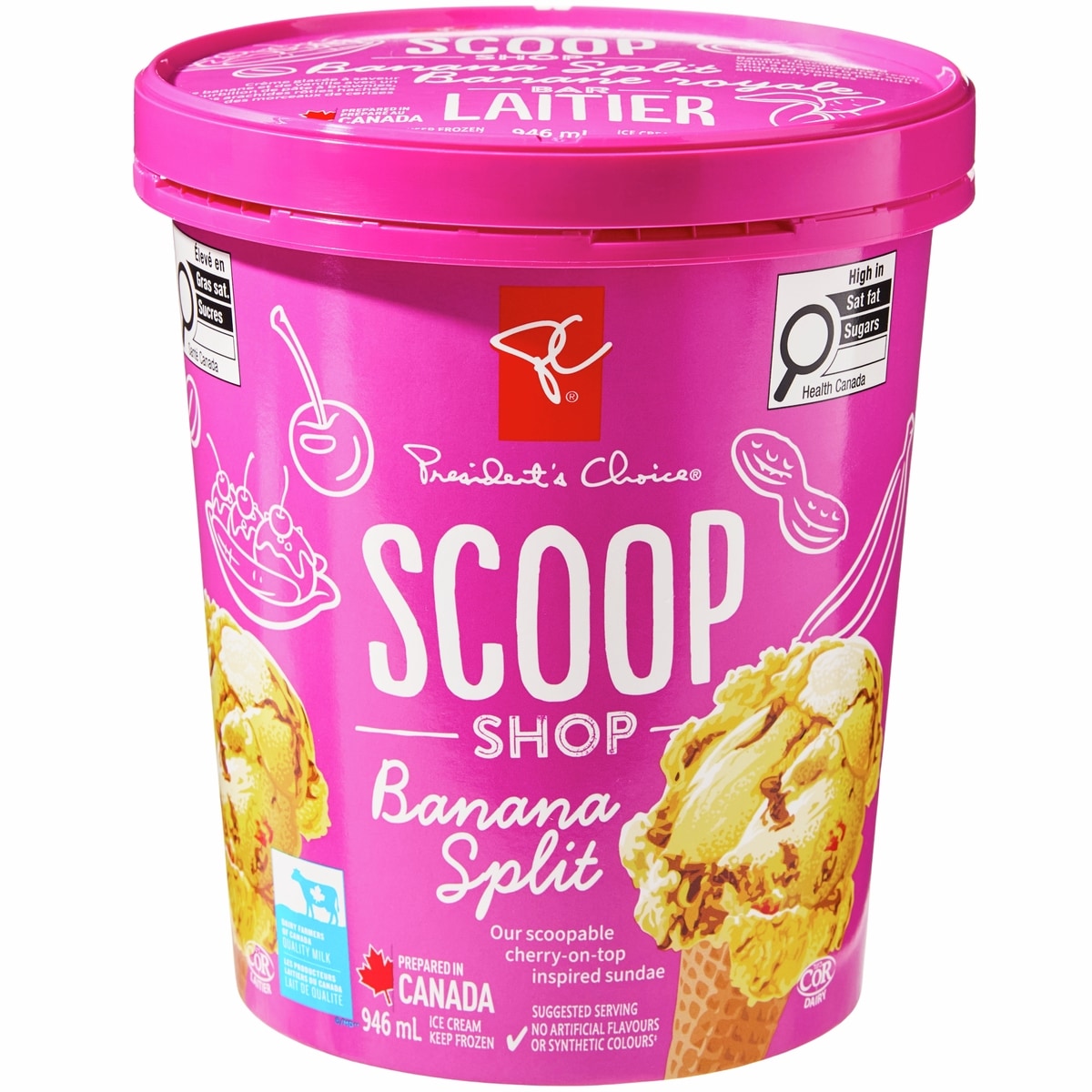 President's Choice Scoop Shop Cookie Dough Ice Cream