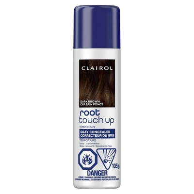 Clairol Root Touch Up Gray & Root Concealer Temporary Spray Dark Brown 1 ea, $15.99/1ea