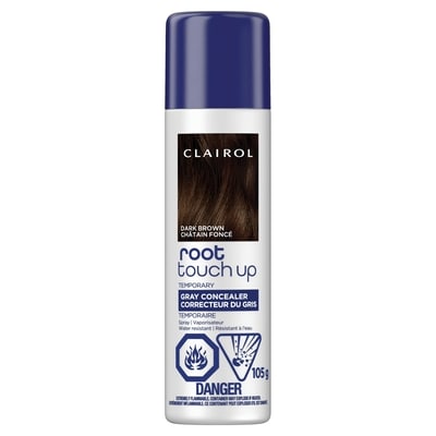Clairol Root touch up, correcteur du gris et des repousses – vaporisateur temporaire châtain foncé 1 ea, 15,99 $/1ch