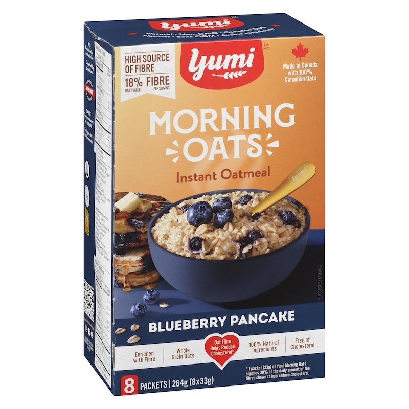 Instant Oatmeal Blueberry Pancake