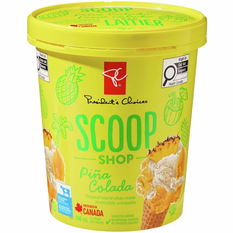 President's Choice Scoop Shop Pina Colada Ice Cream - 946 ml