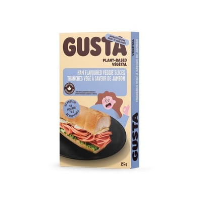 Gusta Ham Veggie Slices 155 g, $3.54/100g