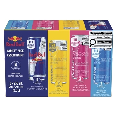 Red Bull Energy Drink Variety Pack 8x250.0 ml, $1.10/100ml