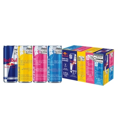 Red Bull Energy Drink, Assortiment 8 Pack (8 Pack) 8x250.0 ml, 0,90 $/100ml