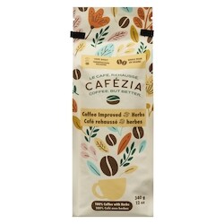 Cafezia 100% Coffee With Herbs Light Roast Whole Bean - 340 g