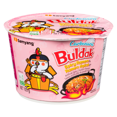 Samyang Buldak Carbonara Bowl 105 g, $4.09/100g