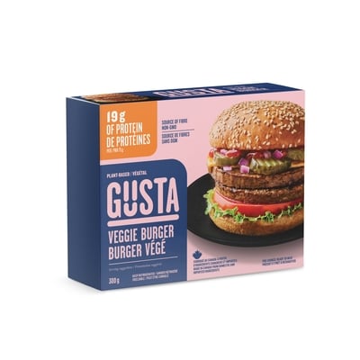 Gusta Burger végé 300 g, 2,00 $/100g
