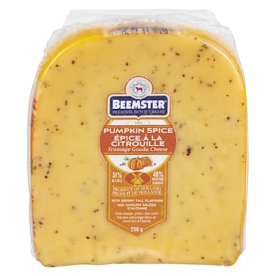 Beemster Gouda Cheese Pumpkin Spice With Savory Fall Flavours 31% M.F. 250 g, $8.00/100g