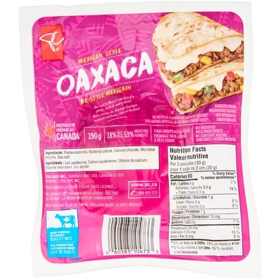 le Choix du Président Fromage Oaxaca 190 g, 4,74 $/100g