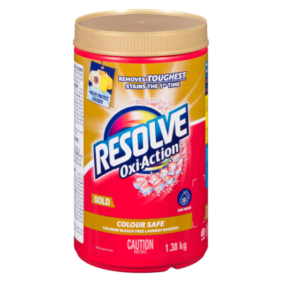 Resolve Chlorine Bleach Free Laundry Booster Gold 1.38 kg, $1.27/100g