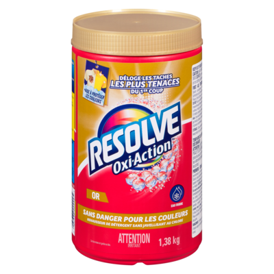 Resolve Rehausseur de détergent sans javellisant au chlore or 1.38 kg, 1,27 $/100g