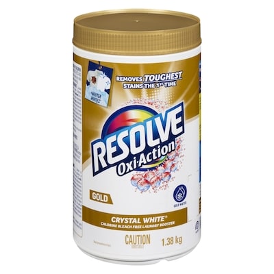 Resolve Chlorine Bleach Free Laundry Booster Gold 1.38 kg, $1.27/100g
