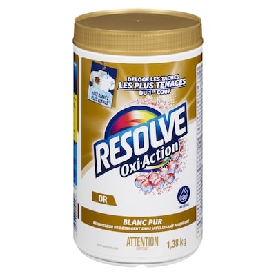 Resolve Rehausseur de détergent sans javellisant au chlore or 1.38 kg, 1,23 $/100g