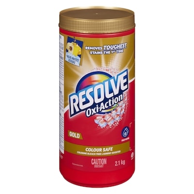 Resolve Chlorine Bleach Free Laundry Booster Gold 2.1 kg, $1.05/100g
